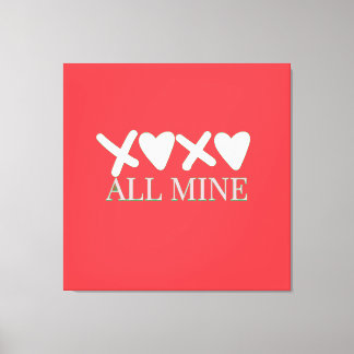 Toile ALL MINE XOXO Valentine Shirt - Minimal Love Desig
