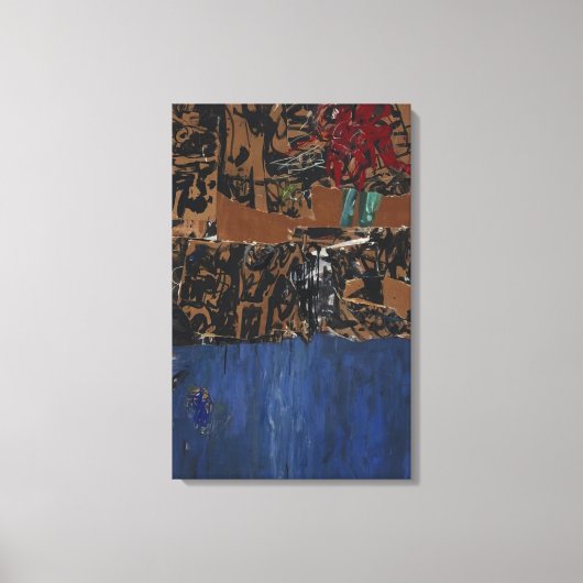 Toile Allan Kaprow - Bleu bleu (Recto)