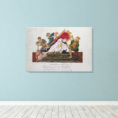 Toile Allégation du renversement du trône (Insitu (Plancher de Bois))