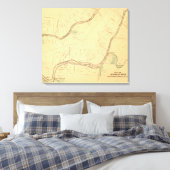 Toile Allegheny River Pa, carte (Insitu(Chambre))