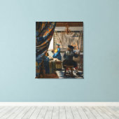 Toile Allégorie de la peinture | Johannes Vermeer | (Insitu (Plancher de Bois))