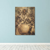 Toile Allégorie de Philippe II Duc d'Orléans, 1718 (Insitu (Plancher de Bois))