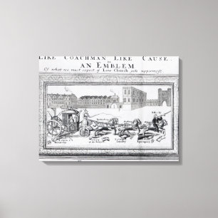 Toile Allégorie des dangers de la basse église