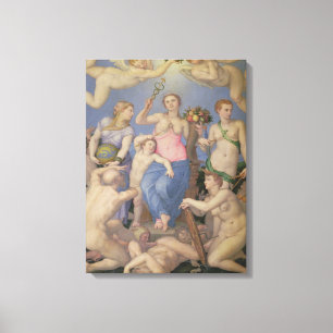 Toile Allégorie du bonheur, c.1567 (huile sur le cuivre