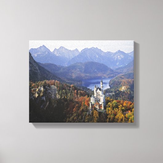 Toile Allemagne, Bavière, Château de Neuschwanstein. Gra (Recto)