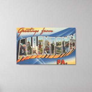 Toile Allentown, Pennsylvanie - grandes scènes de lettr