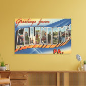 Toile Allentown, Pennsylvanie - Scènes de grandes lettre (Insitu(Salon))