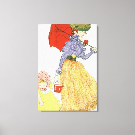 Toile Aller à la plage, de 'L'Estampe Moderne', publ (Recto)