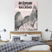 Toile Aller Explorer prendre le Chemin de Fer (Insitu(Chambre))