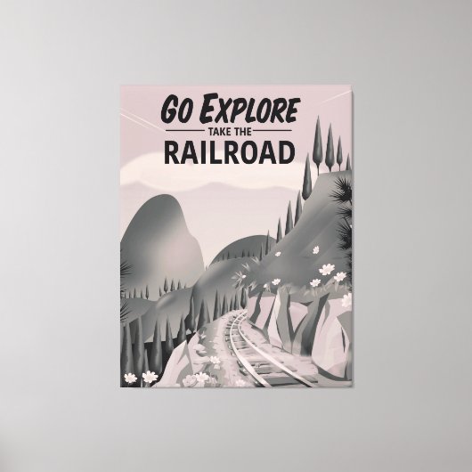 Toile Aller Explorer prendre le Chemin de Fer (Recto)