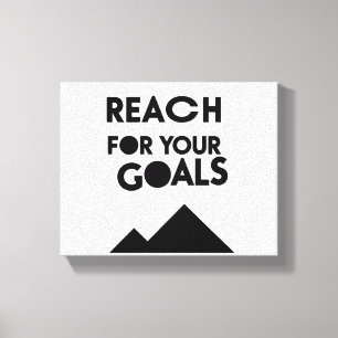 Toile Aller pour vos objectifs et vos réalisations - n01