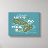 Toile Alligator - Le Lotus Blanc (Recto)