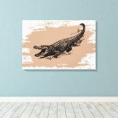 Toile Alligator vintage (Insitu (Plancher de Bois))