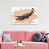 Toile Alligator vintage (Insitu(Salon))