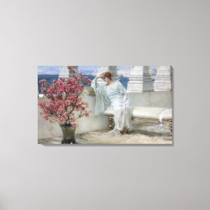 Toile Alma-Tadema   ses yeux sont avec son thoughts�