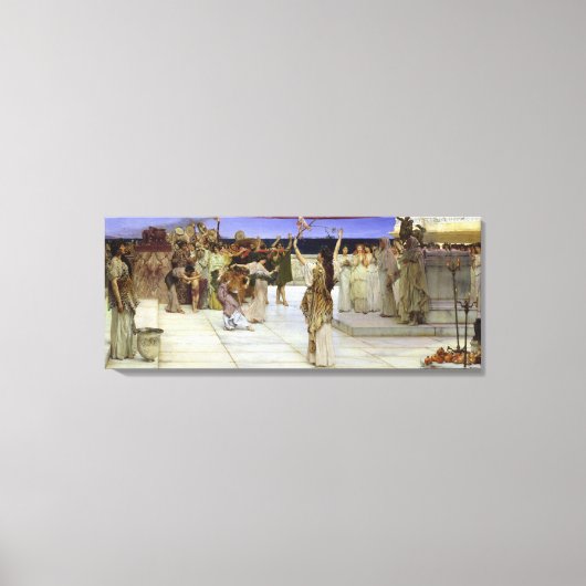 Toile Alma-Tadema |Une dédicace à Bacchus (Recto)