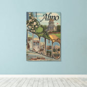 Toile Almo, IdahoGrandes lettres ScènesAlmo, ID (Insitu (Plancher de Bois))