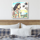 Toile Aloha Girl (Insitu(Chambre))