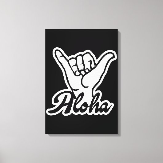 Toile Aloha Shaka Main, Hang Loose signe (Recto)