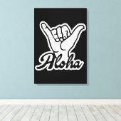 Toile Aloha Shaka Main, Hang Loose signe (Insitu (Plancher de Bois))