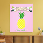 Toile Aloha Tonnerre d'ananas_Cove (Insitu(Salon))