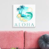 Toile Aloha Tropical Canvas Imprimer (Insitu(Salon))