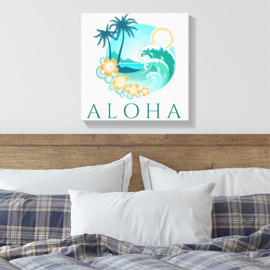 Toile Aloha Tropical Canvas Imprimer (Insitu(Chambre))