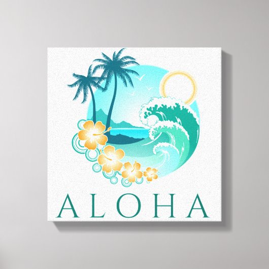 Toile Aloha Tropical Canvas Imprimer (Recto)