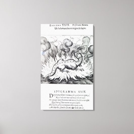Toile Alors que la Salamandre vit en feu (Recto)