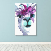 Toile Alpaca Imprimer sur toile. Le cadeau parfait Alpac (Insitu (Plancher de Bois))