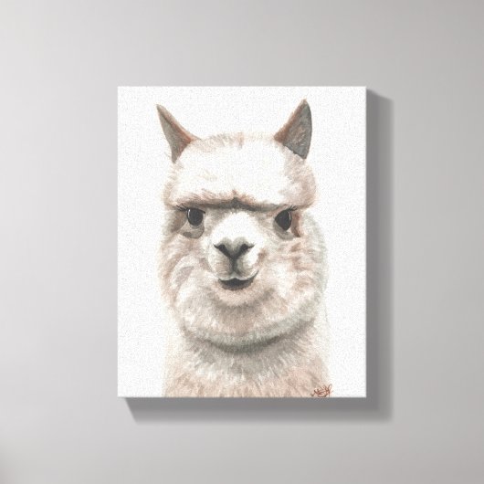 Toile Alpaca Sourit Canvas Imprimer Décor Mur Art origin (Recto)