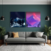 Toile Alpenglow Everest S'ÉLEVER Motivation minimaliste
