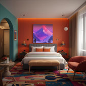 Toile Alpenglow Everest S'ÉLEVER Motivation minimaliste