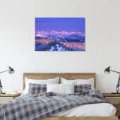 Toile Alpenglow frappe les sommets du Glacier (Insitu(Chambre))