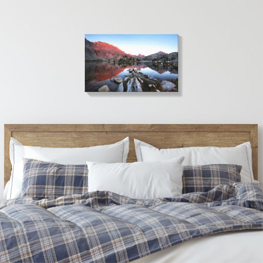 Toile Alpenglow Sunset du lac Evolution - sentier John M (Insitu(Chambre))