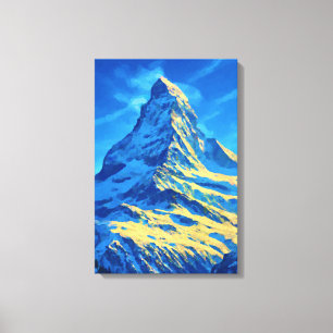 Toile Alpes suisses du Matterhorn