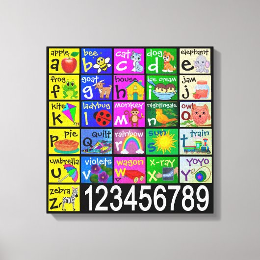 Toile Alphabet (Recto)