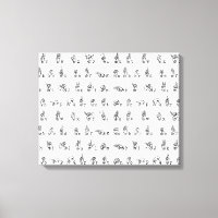 Alphabet de la langue des signes américaine en noi