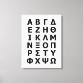 Toile Alphabet grec (Recto)