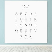 Toile Alphabet latin (Insitu (Plancher de Bois))