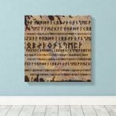 Toile alphabet runique - Ancien Futhark (Insitu (Plancher de Bois))
