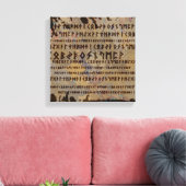 Toile alphabet runique - Ancien Futhark (Insitu(Salon))