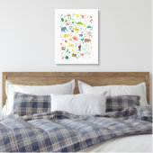 Toile Alphabet tropical pour enfants (Insitu(Chambre))