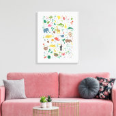 Toile Alphabet tropical pour enfants (Insitu(Salon))