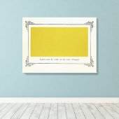 Toile Alphonse Allais, April Fools, Jaune, Art Abstrait (Insitu (Plancher de Bois))