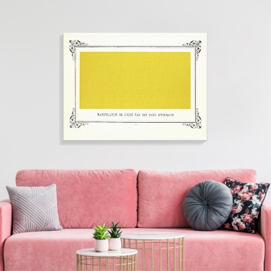 Toile Alphonse Allais, April Fools, Jaune, Art Abstrait (Insitu(Salon))