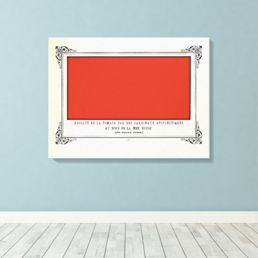 Toile Alphonse Allais, April Fools, Rouge, Art Abstrait (Insitu (Plancher de Bois))