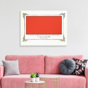 Toile Alphonse Allais, April Fools, Rouge, Art Abstrait