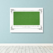 Toile Alphonse Allais, Avril Fools, Vert, Art Abstrait (Insitu (Plancher de Bois))