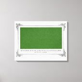 Toile Alphonse Allais, Avril Fools, Vert, Art Abstrait (Recto)